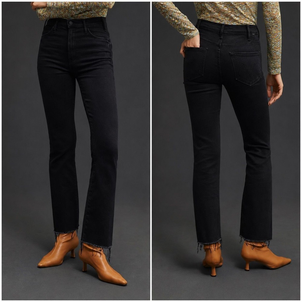 MOTHER Denim $248 Size 28 The Hustler Ankle Fray Jean in Encounters at Night